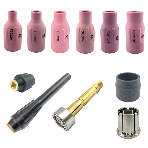 UNIMIG T3 TIG Torch Gas Lens 11 Piece KIT - 1.6mm