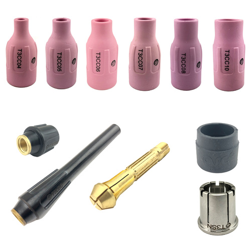 UNIMIG T3 TIG Torch 11 Piece KIT - 3.2mm