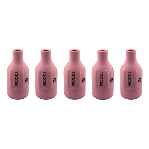T3 TIG Torch Ceramic Cup Size 4 6mm T3CC04 - 5 Pack