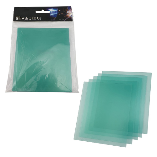 5 x UNIMIG Style Outer Lens 133mm x 114mm to Suit P1004 / RWX6000 / RWX8000 Welding Helmet
