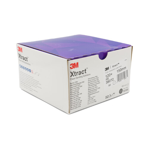 3M Xtract Cubitron 710W 120 Grit 150mm Sanding Disc Pad 6" - 39072 - 50 Each