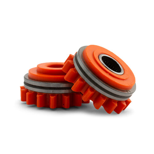Kemppi Style Lower and Upper Drive Rollers 1.2mm Knurled Orange - 1 Pair