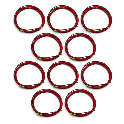 Kemppi MIG Liner Steel Red 3.5m - 0.9mm-1.2mm - 10 Each