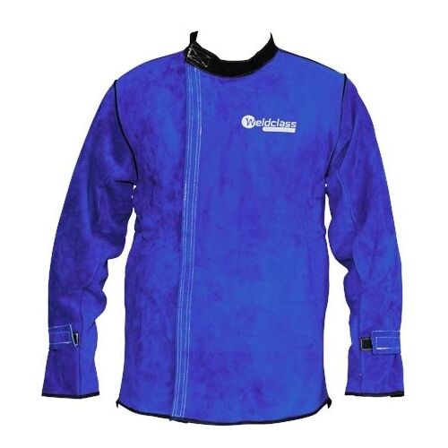 5x Medium Weldclass Welding Jackets - PROMAX BLUE Leather