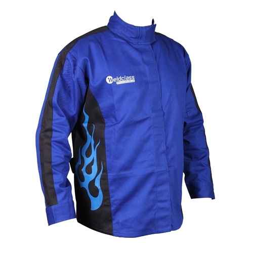 Medium Weldclass Proban Welding Jacket - PROMAX BLUE FLAME FR