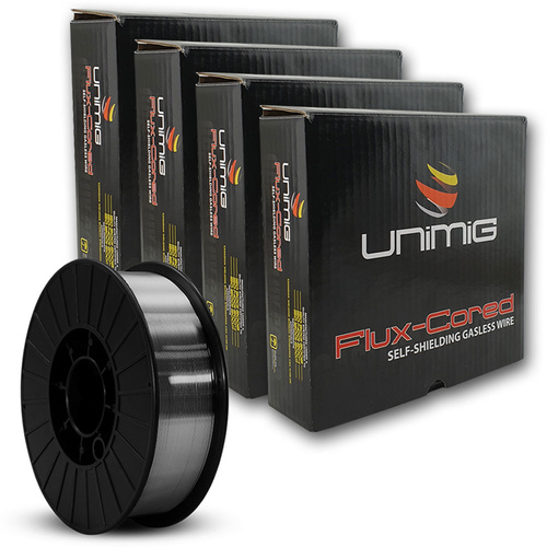 4 x UNIMIG Gasless MIG Welding Wire 0.8mm 5kg Spools- E71T-11