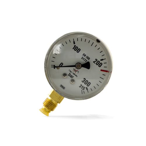 MADE IN EUROPE - High Pressure Gauge - 315 BAR for Welding Gas Regulators