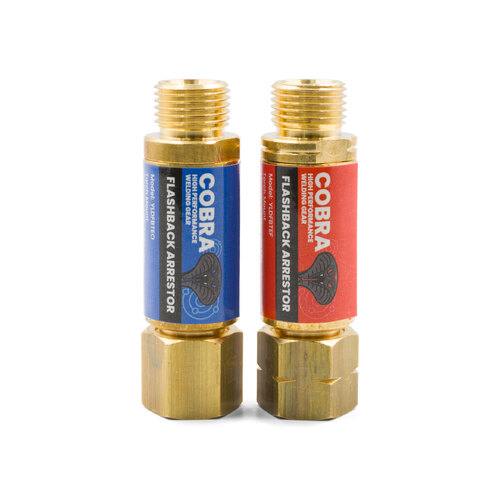 COBRA Oxygen & Fuel Gas Flashback Arrestors - Torch End Twin Pack