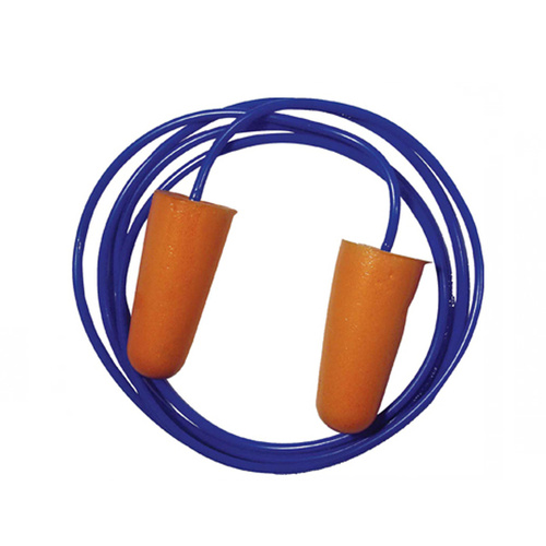 Ear Plugs - Disposable - Corded - Foam - 4 Pairs 
