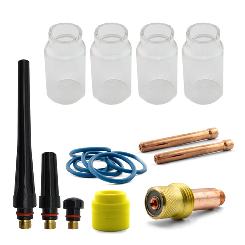Pyrex Glass TIG cup combo 4 cup value kit 2.4mm - WP17/18/26